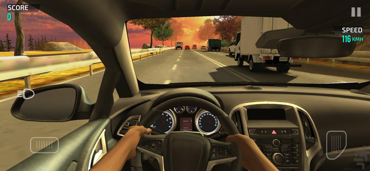 بازی رانندگی با ماشین مسابقه - Gameplay image of android game
