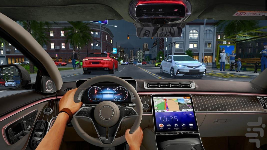 بازی رانندگی با ماشین مسابقه - Gameplay image of android game