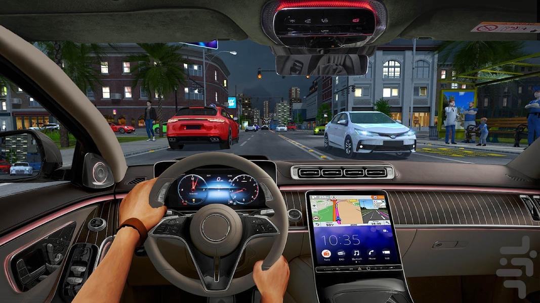 بازی رانندگی با ماشین مسابقه - Gameplay image of android game