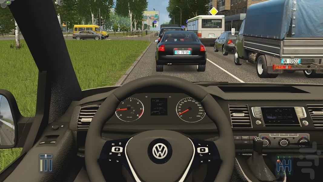 بازی رانندگی با ماشین مسابقه - Gameplay image of android game