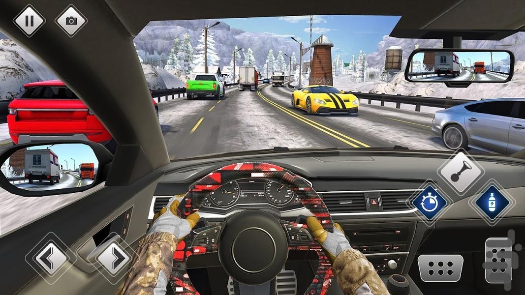 بازی رانندگی با ماشین مسابقه - Gameplay image of android game