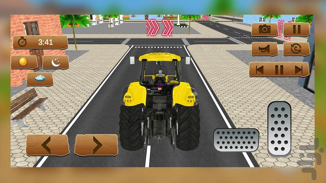 بازی تراکتور سواری - Gameplay image of android game