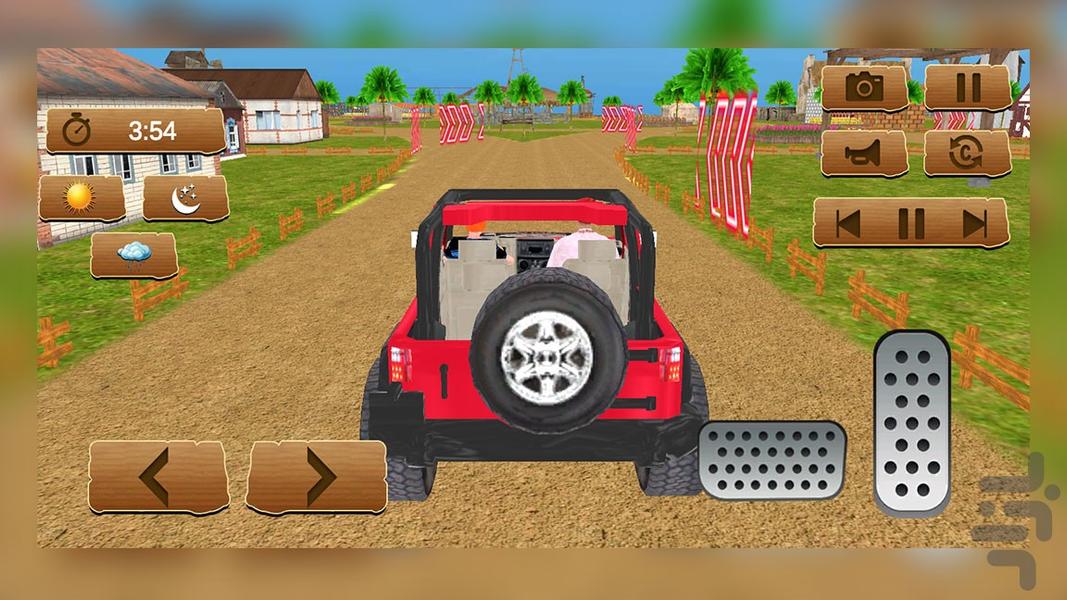 بازی تراکتور سواری - Gameplay image of android game
