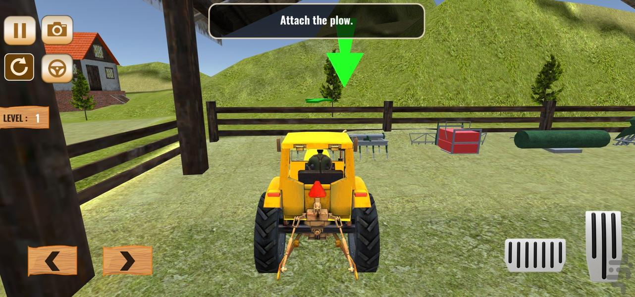 بازی تراکتور سواری - Gameplay image of android game