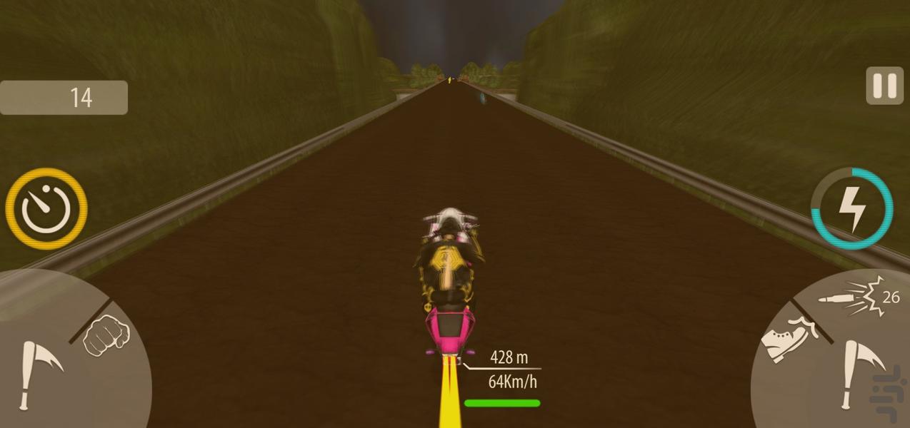 بازی موتور کراش - Gameplay image of android game