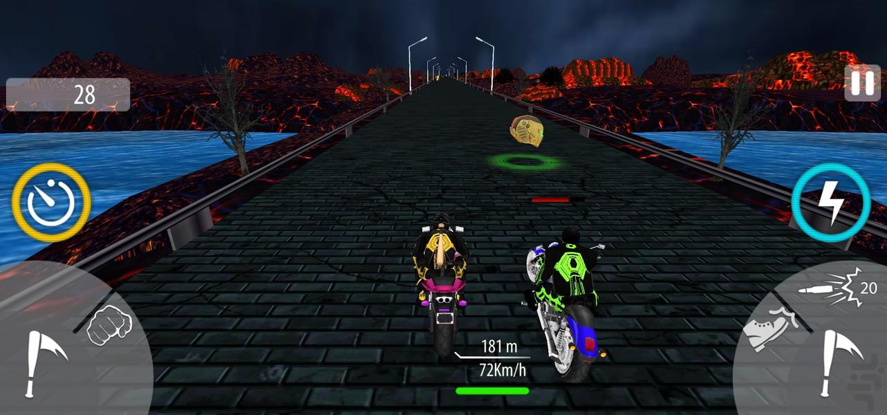 بازی موتور کراش - Gameplay image of android game
