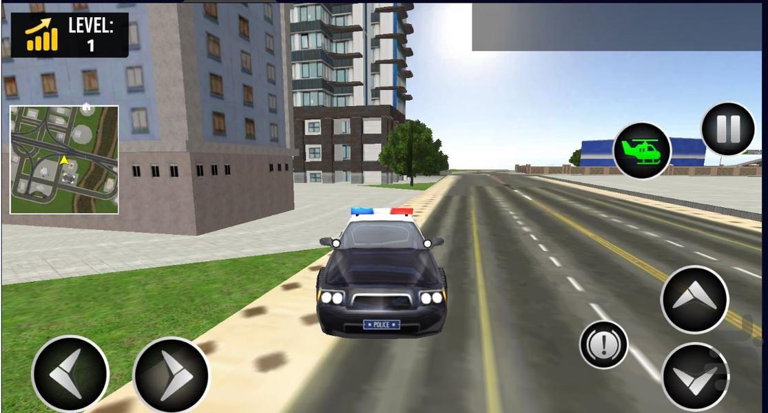 بازی ماشین پلیس پرنده - Gameplay image of android game
