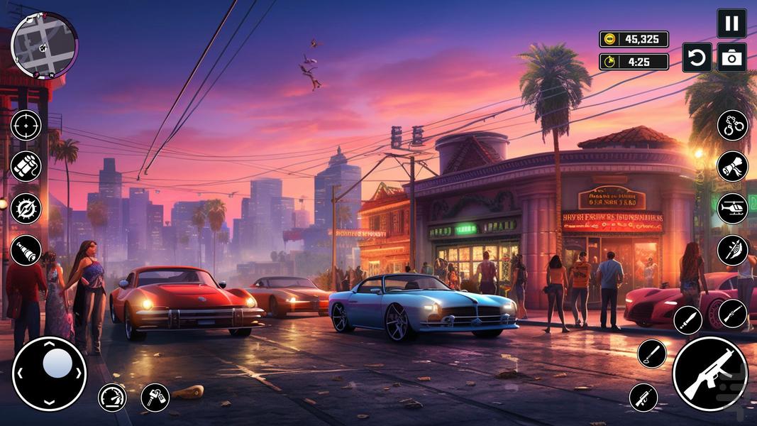بازی سرقت بزرگ اتومبیل - Gameplay image of android game