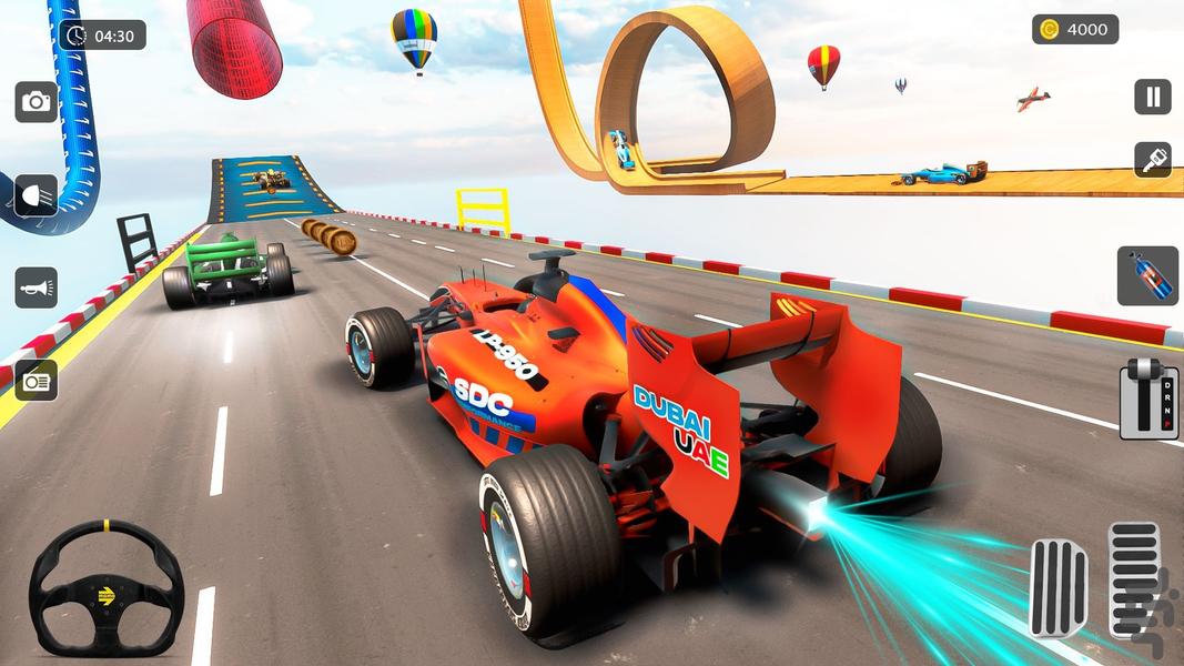 بازی ماشین مسابقه فرمول یک - Gameplay image of android game