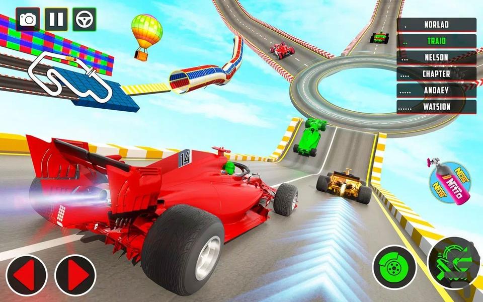 بازی ماشین مسابقه فرمول یک - Gameplay image of android game