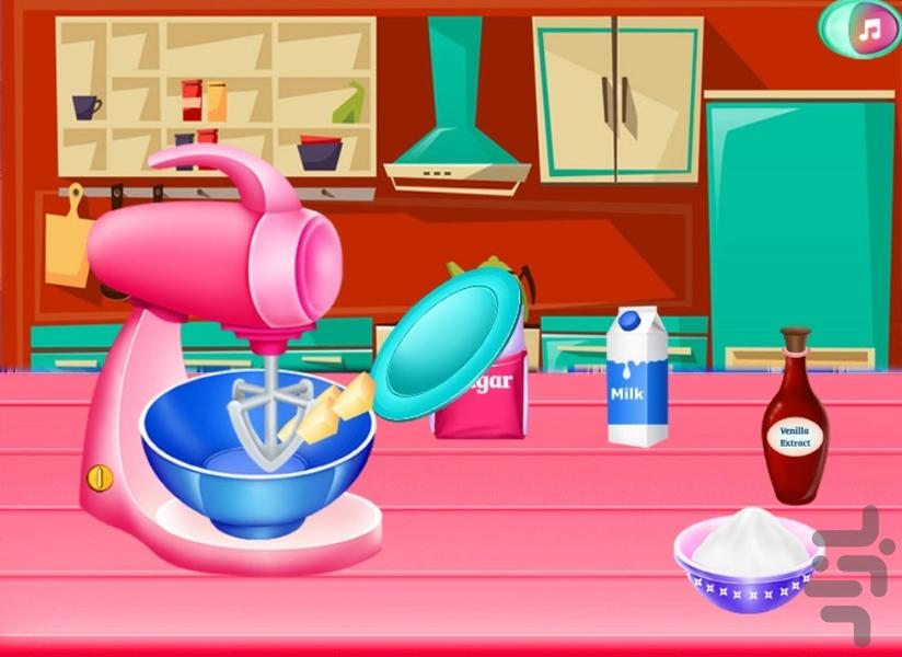 بازی آشپزی پخت کیک - Gameplay image of android game