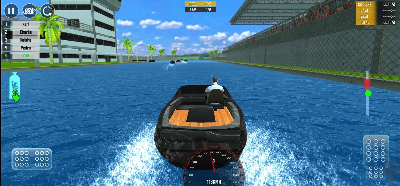 بازی قایق موتوری - Gameplay image of android game