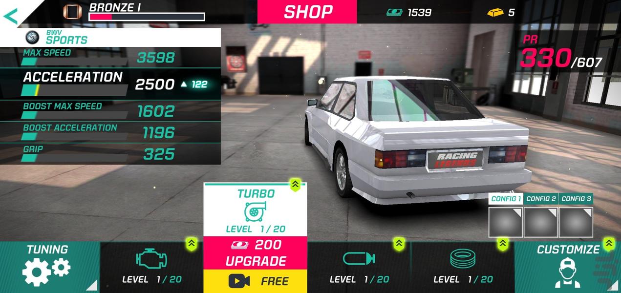 ماشین بازی جدید مسابقه ای - Gameplay image of android game