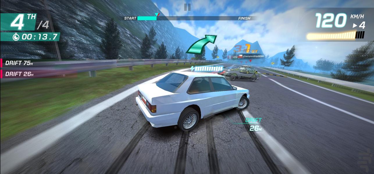 ماشین بازی جدید مسابقه ای - Gameplay image of android game