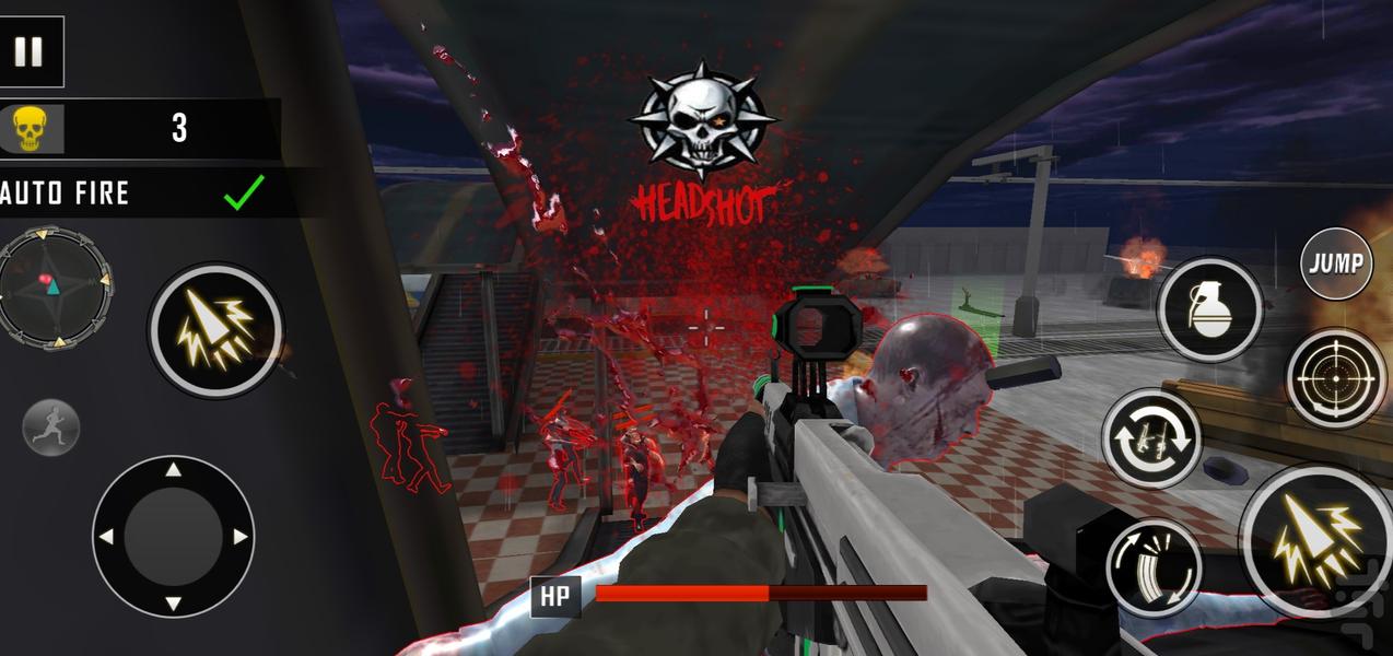 بازی تفنگی زامبی - Gameplay image of android game