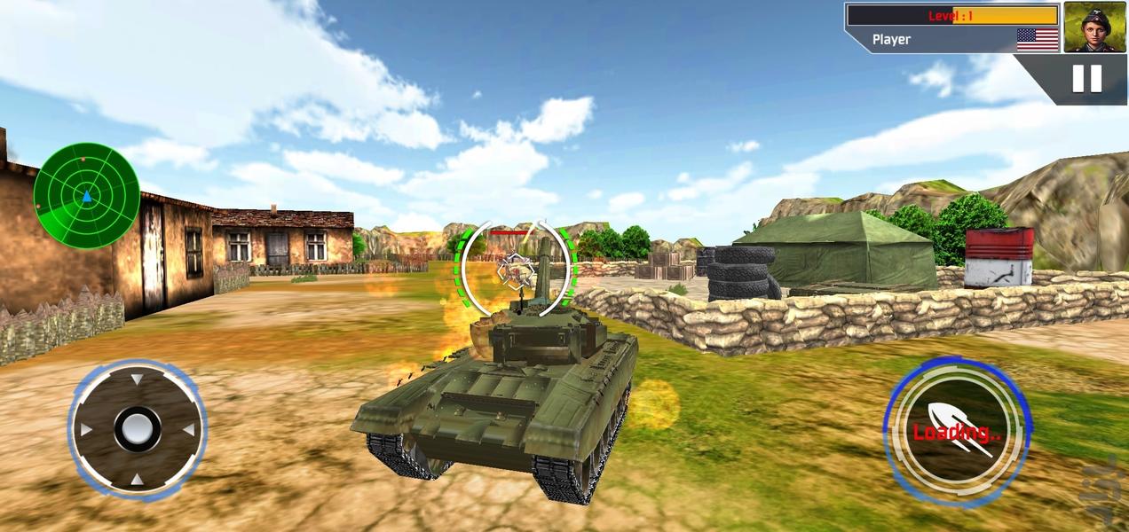 بازی نبرد تانک ها - Gameplay image of android game