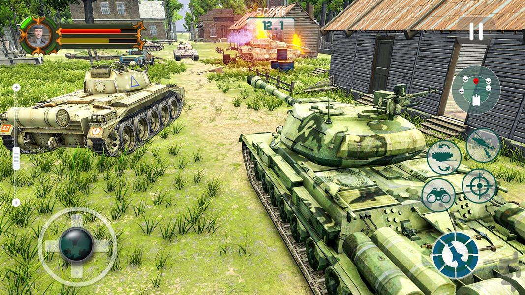 بازی تانک جنگی - Gameplay image of android game