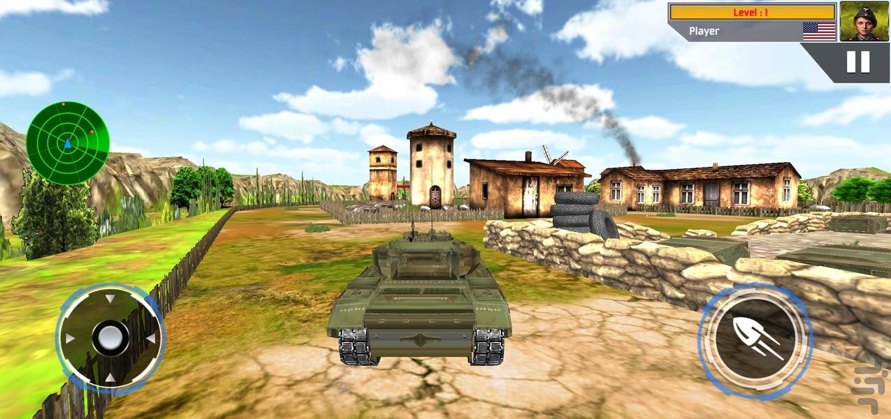 بازی تانک جنگی - Gameplay image of android game