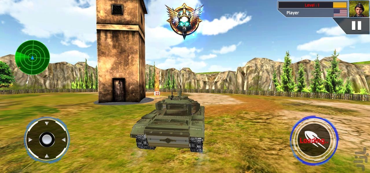 بازی تانک جنگی - Gameplay image of android game