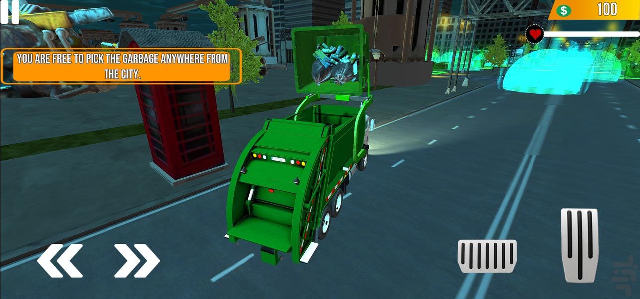 بازی ماشین حمل زباله - Gameplay image of android game