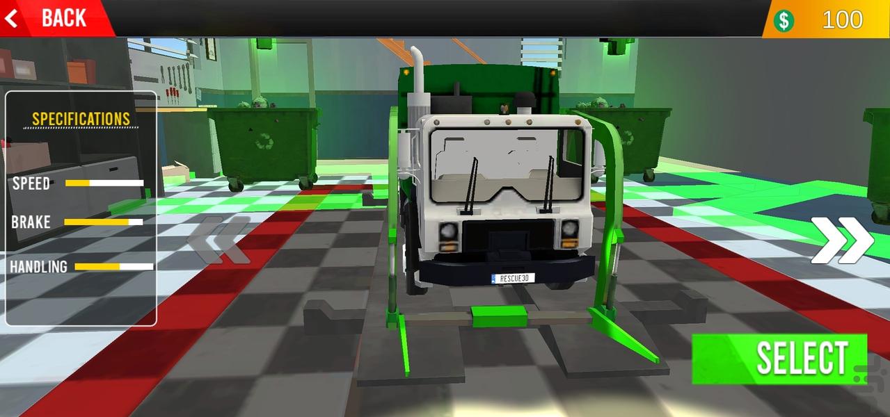 بازی ماشین حمل زباله - Gameplay image of android game