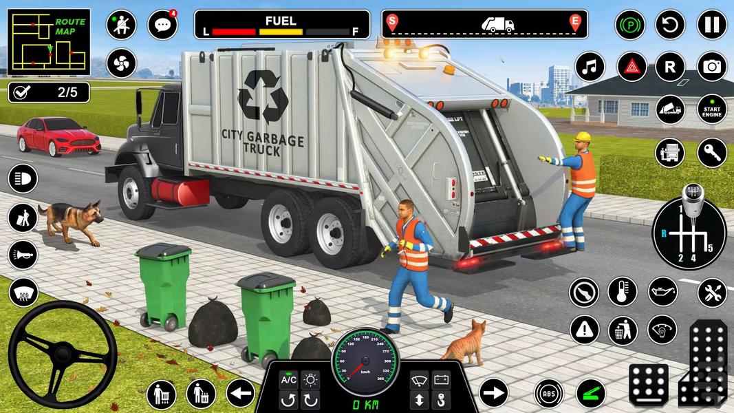 بازی ماشین حمل زباله - Gameplay image of android game