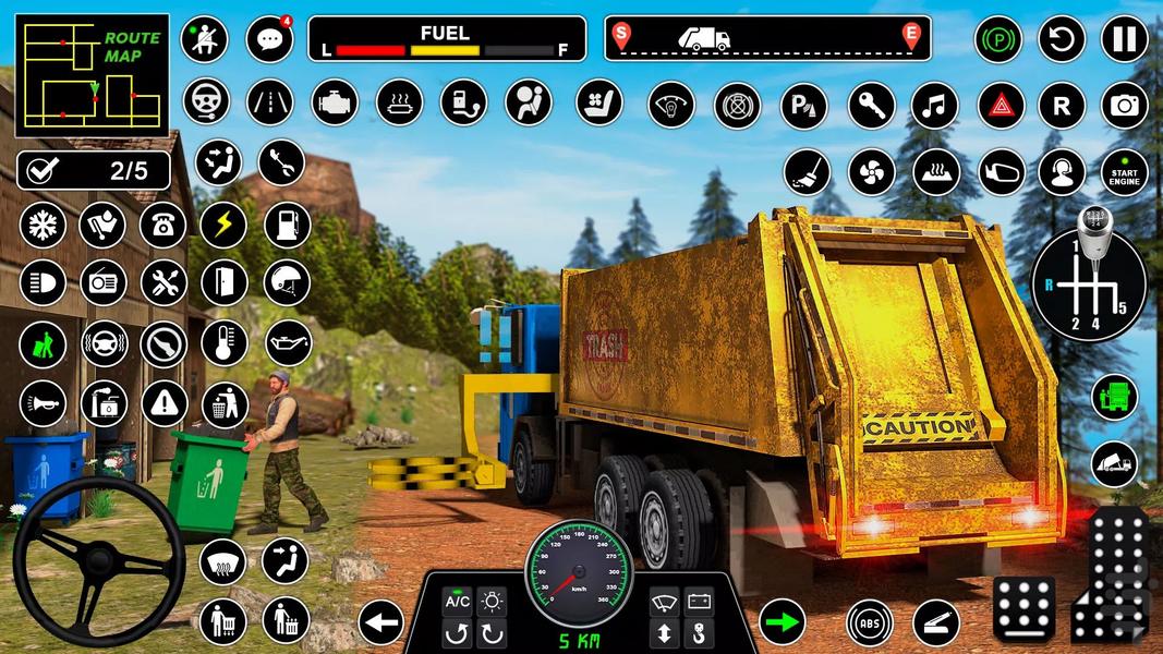 بازی ماشین حمل زباله - Gameplay image of android game