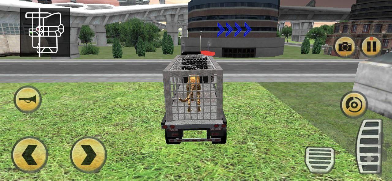 بازی کامیون انتقال حیوانات - Gameplay image of android game