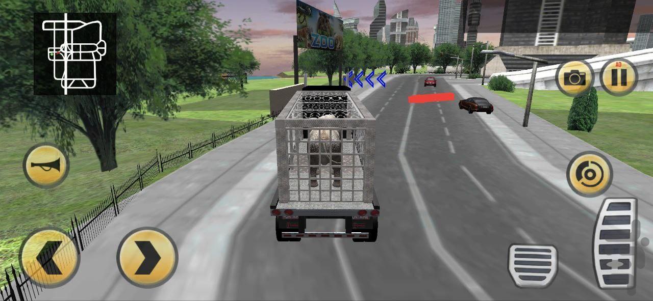 بازی کامیون انتقال حیوانات - Gameplay image of android game