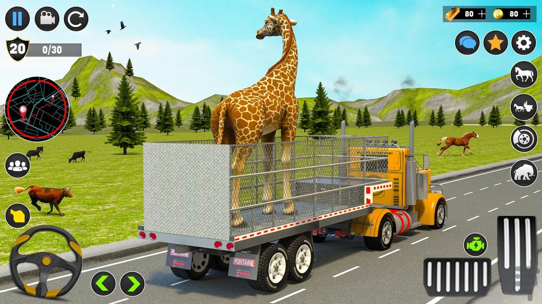 بازی ماشین حمل حیوانات - عکس بازی موبایلی اندروید