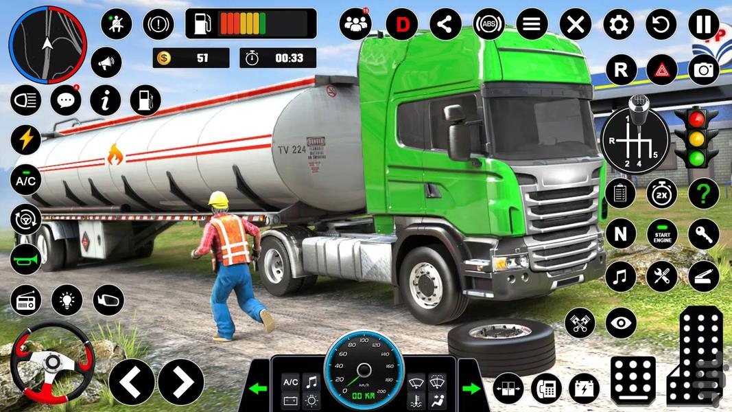 بازی کامیون سواری - Gameplay image of android game