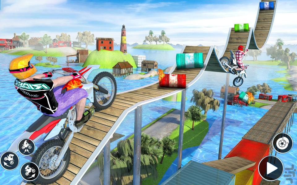 بازی موتور سواری روی آب - Gameplay image of android game