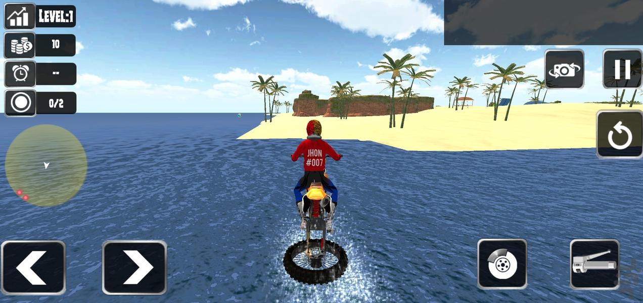 بازی موتور سواری روی آب - Gameplay image of android game