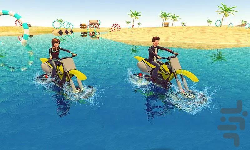 بازی موتور سواری روی آب - Gameplay image of android game