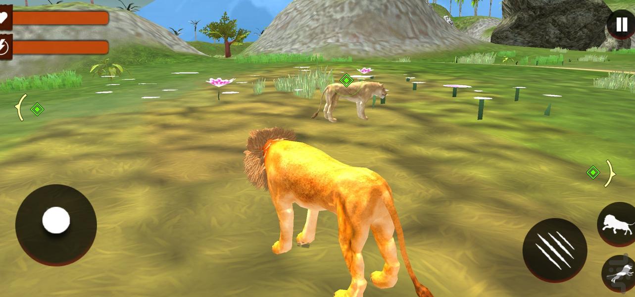 زندگی در حیات وحش شیر ها | بازی جدید - عکس بازی موبایلی اندروید