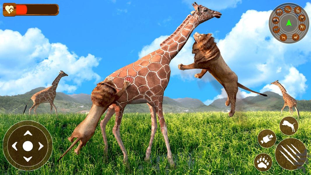بازی حیات وحش شیر - عکس بازی موبایلی اندروید