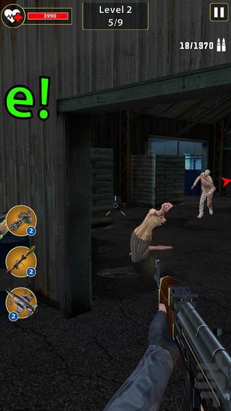 بازی تفنگی زامبی - Gameplay image of android game