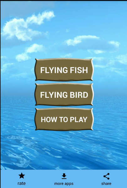 Flying fish game- flying bird - Gameplay image of android game