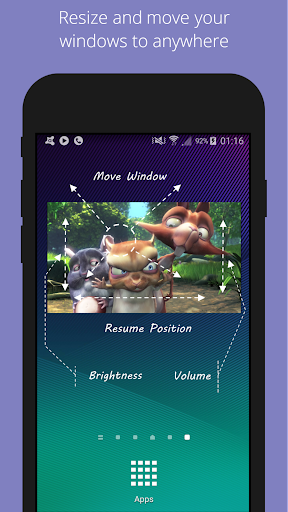 Lua Player-Popup Media Player - Image screenshot of android app