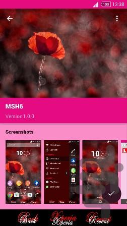SONY MSH Theme 6 - عکس برنامه موبایلی اندروید
