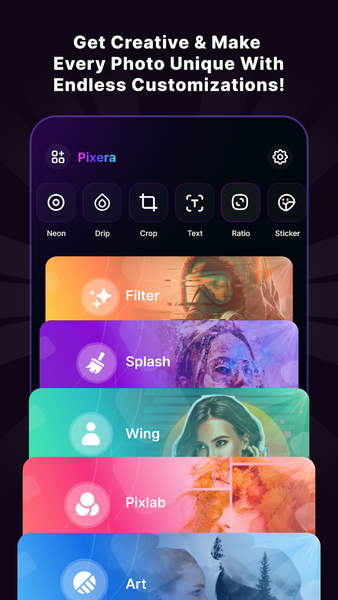 Art Photo Editor - Pixera - عکس برنامه موبایلی اندروید