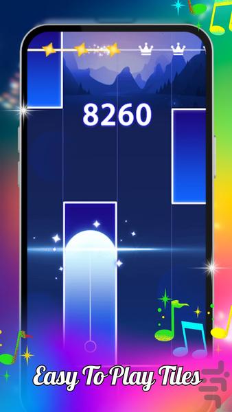 Piano Tiles 2024 - پیانوی پیشرفته - Gameplay image of android game