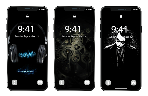 ▲ Black Wallpapers HD ♥ ۴K Dark Backgrounds - عکس برنامه موبایلی اندروید