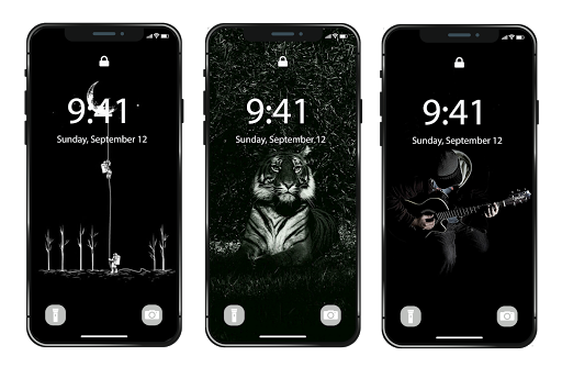 ▲ Black Wallpapers HD ♥ ۴K Dark Backgrounds - عکس برنامه موبایلی اندروید