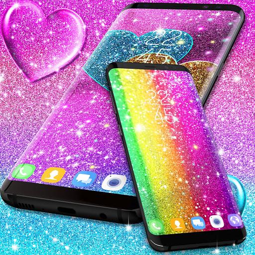Multi color glitter wallpaper - Image screenshot of android app