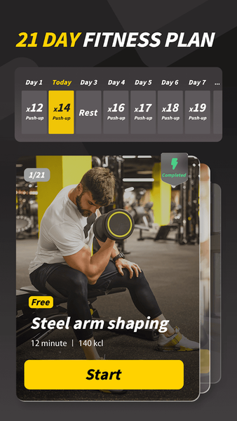 Muscle Monster Workout Planner - Image screenshot of android app