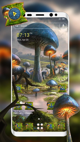 Mushroom Land Launcher Theme - Image screenshot of android app