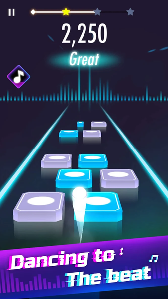 Music Magic Tiles HOP&EDM Ball - Gameplay image of android game