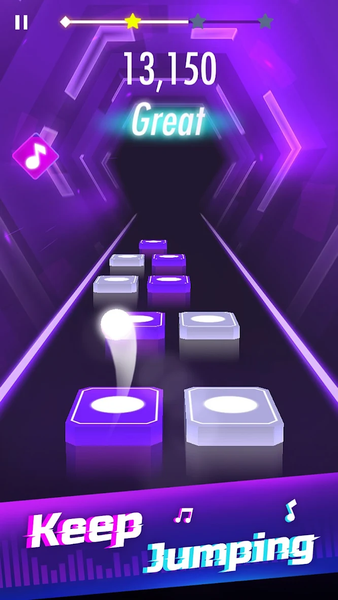 Music Magic Tiles HOP&EDM Ball - Gameplay image of android game