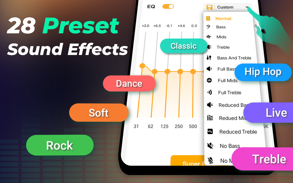 Equalizer Pro & Bass Booster - عکس برنامه موبایلی اندروید